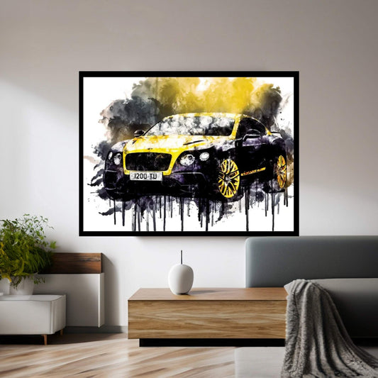 2018 Bentley Continental GT Vehicle CCCLXXVIII Canvas Wall Art - Y Canvas