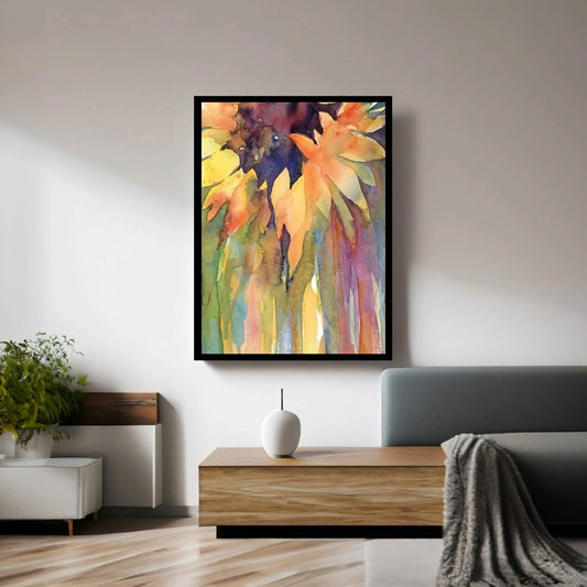 Rays Of Sun Canvas Wall Art - Y Canvas