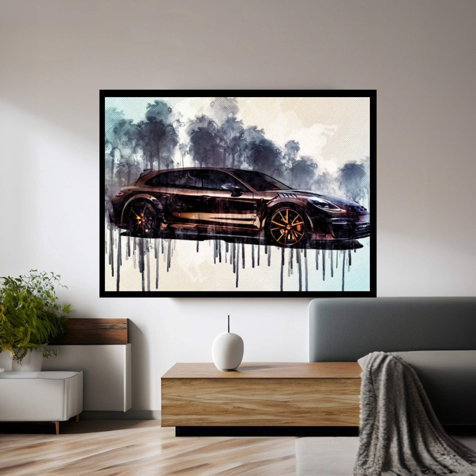 2018 Porsche Panamera Sport Turismo Canvas Wall Art - Y Canvas