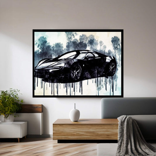 Volkswagen Id R Pikes Peak 2018 Electric Race Car Supercar German Sports Cars Canvas Wall Art - Y Canvas