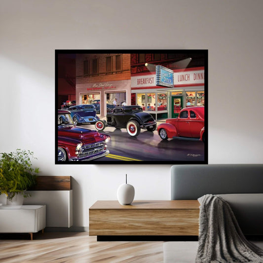 Phil's Diner Canvas Wall Art - Y Canvas