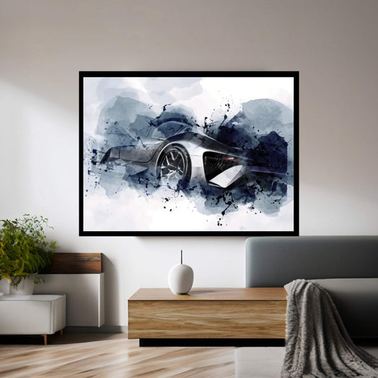 2021 Lexus Bev Sport Concept Exterior Silver Coupe Canvas Wall Art - Y Canvas