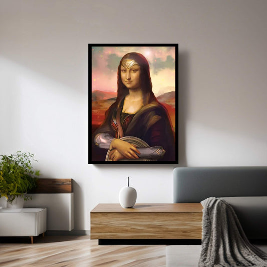 Wonder Mona Lisa Canvas Wall Art - Y Canvas