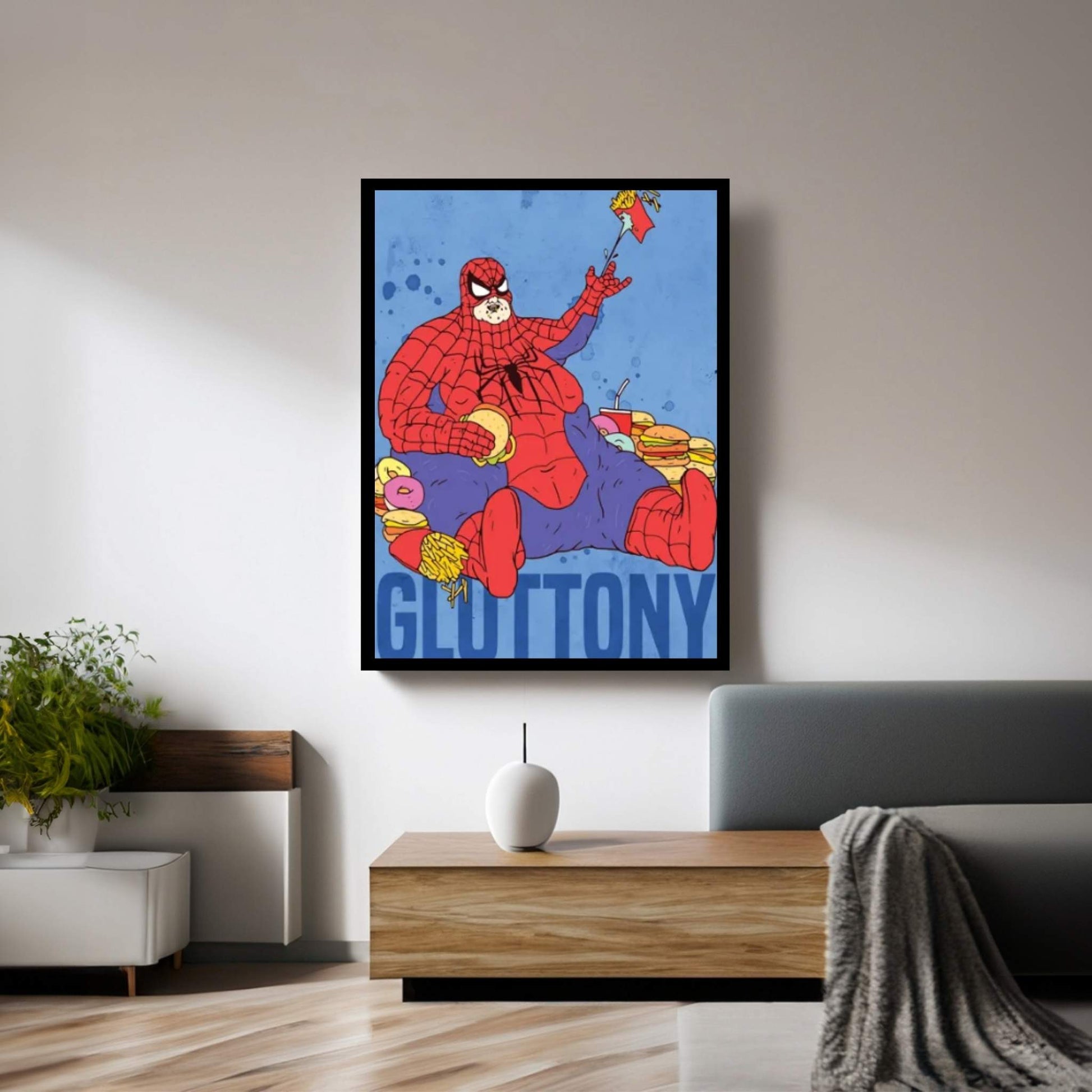 Gluttony Canvas Wall Art - Y Canvas