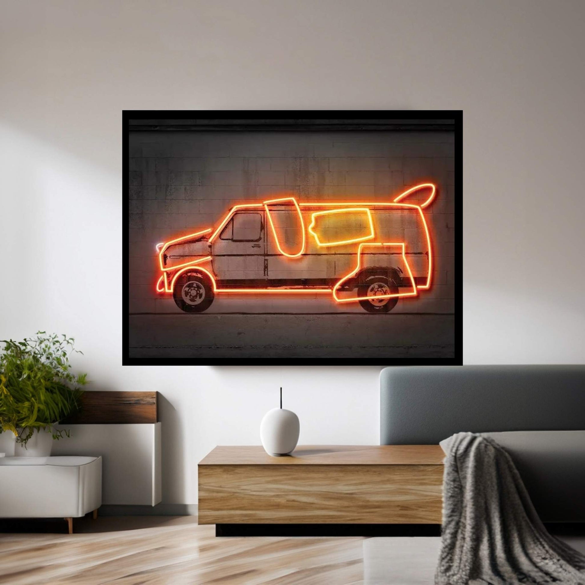 Dumb Car Canvas Wall Art - Y Canvas