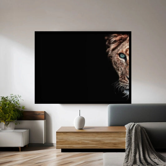 Lion Canvas Wall Art Animal Wall Art, Canvas Wall Art, Animal wall art decor Large lion art - Y Canvas