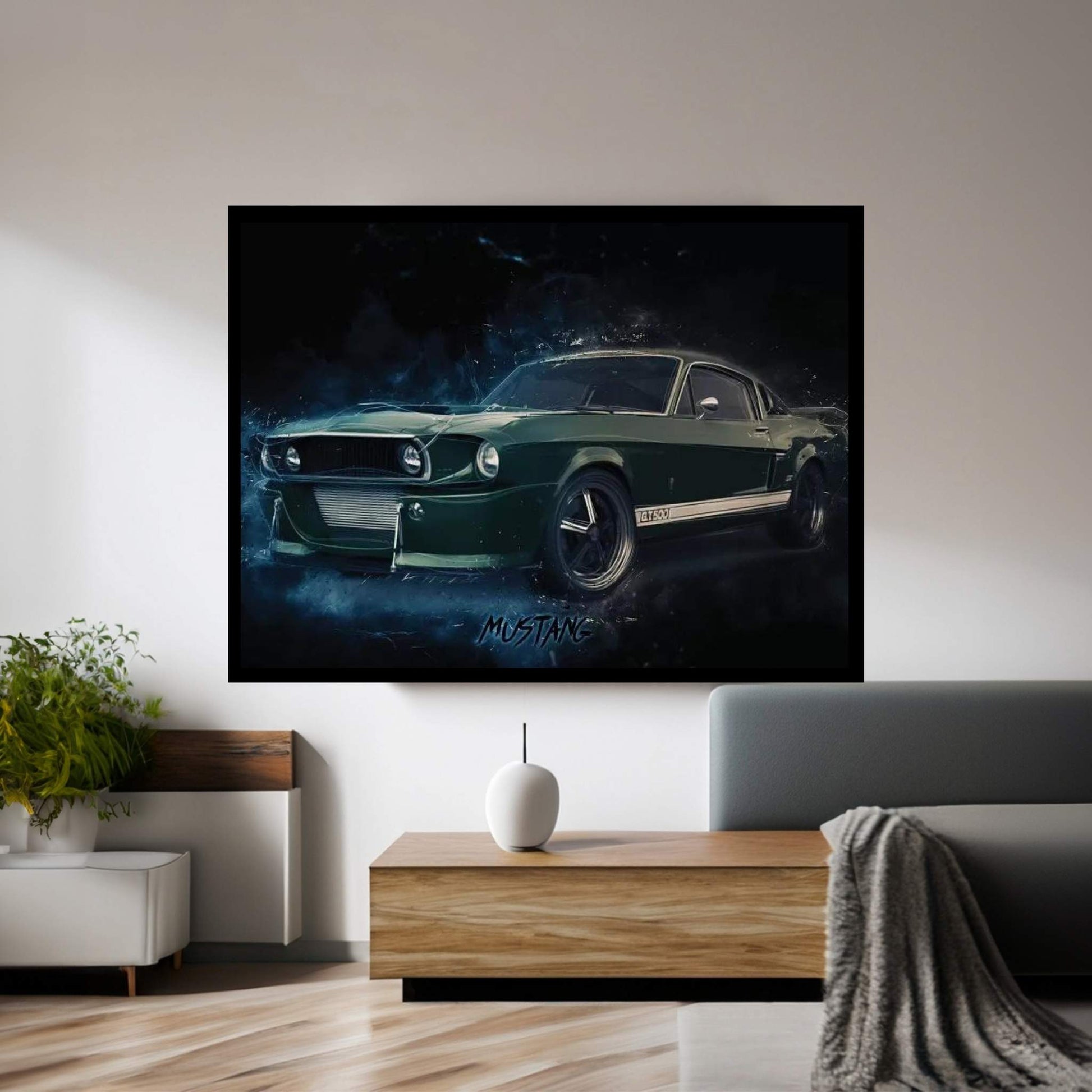 Mustang Eleanor Canvas Wall Art - Y Canvas