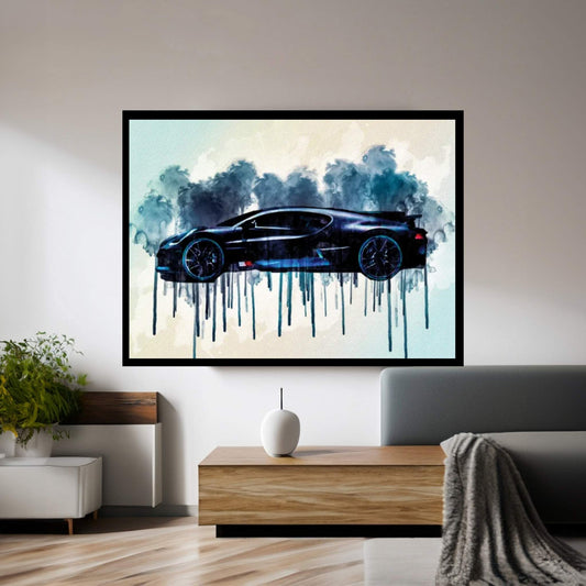 2019 Bugatti Divo Luxury Hypercar Canvas Wall Art - Y Canvas