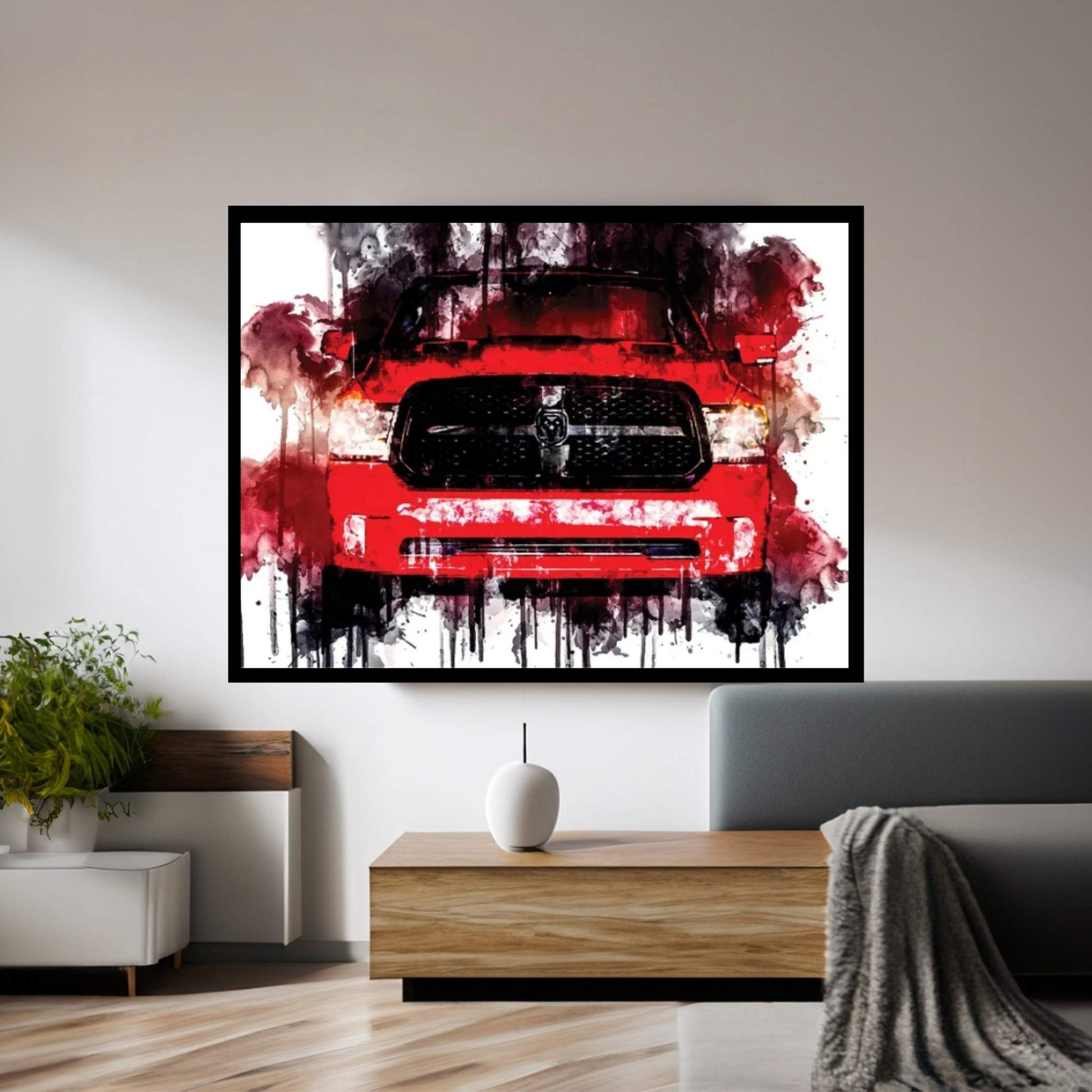 2017 Ram 1500 Night Canvas Wall Art - Y Canvas