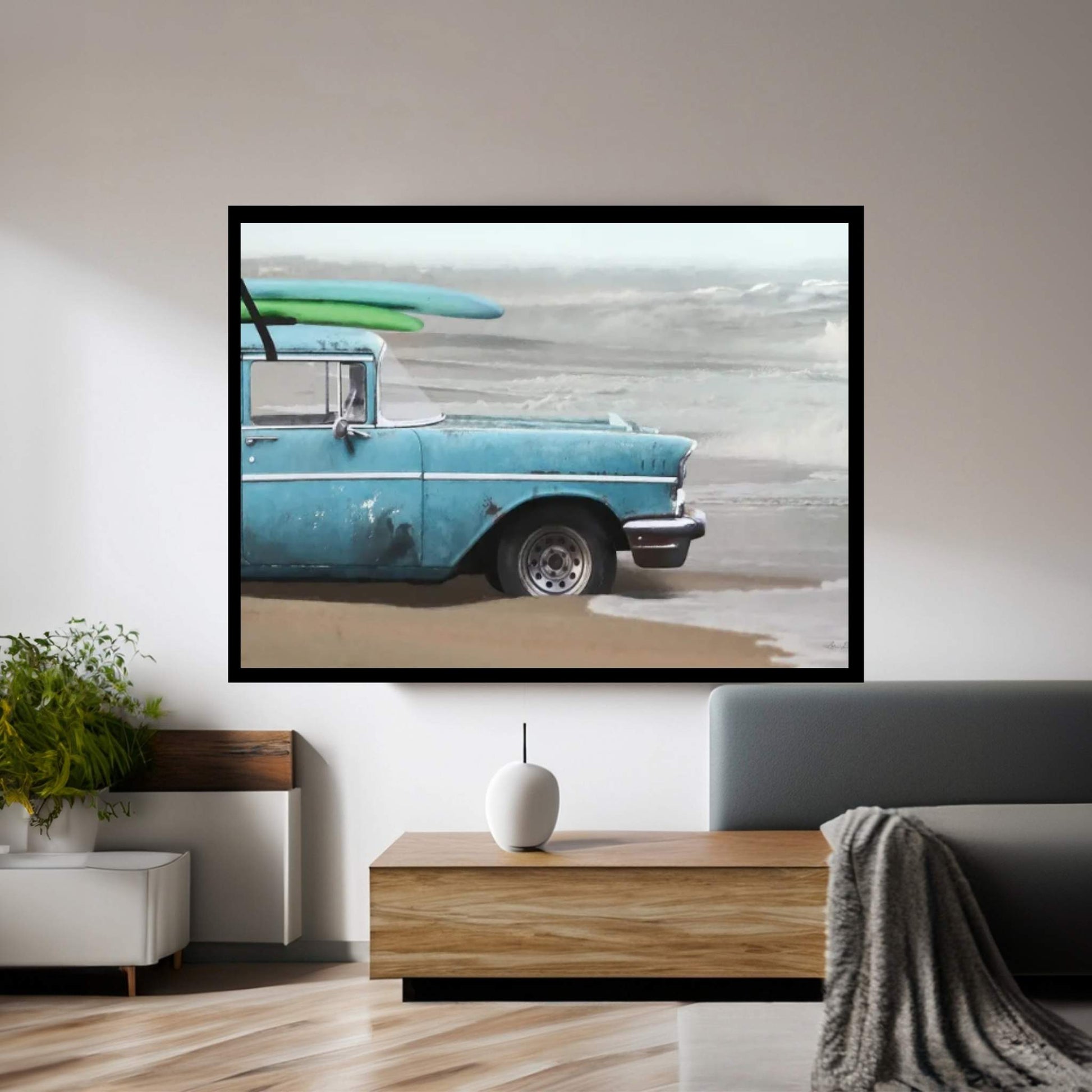 My Wave Is Waiting Canvas Wall Art - Y Canvas