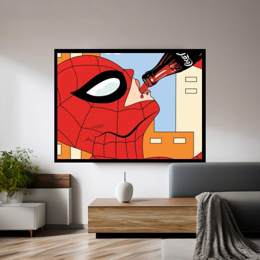 Spidey Soda Canvas Wall Art - Y Canvas