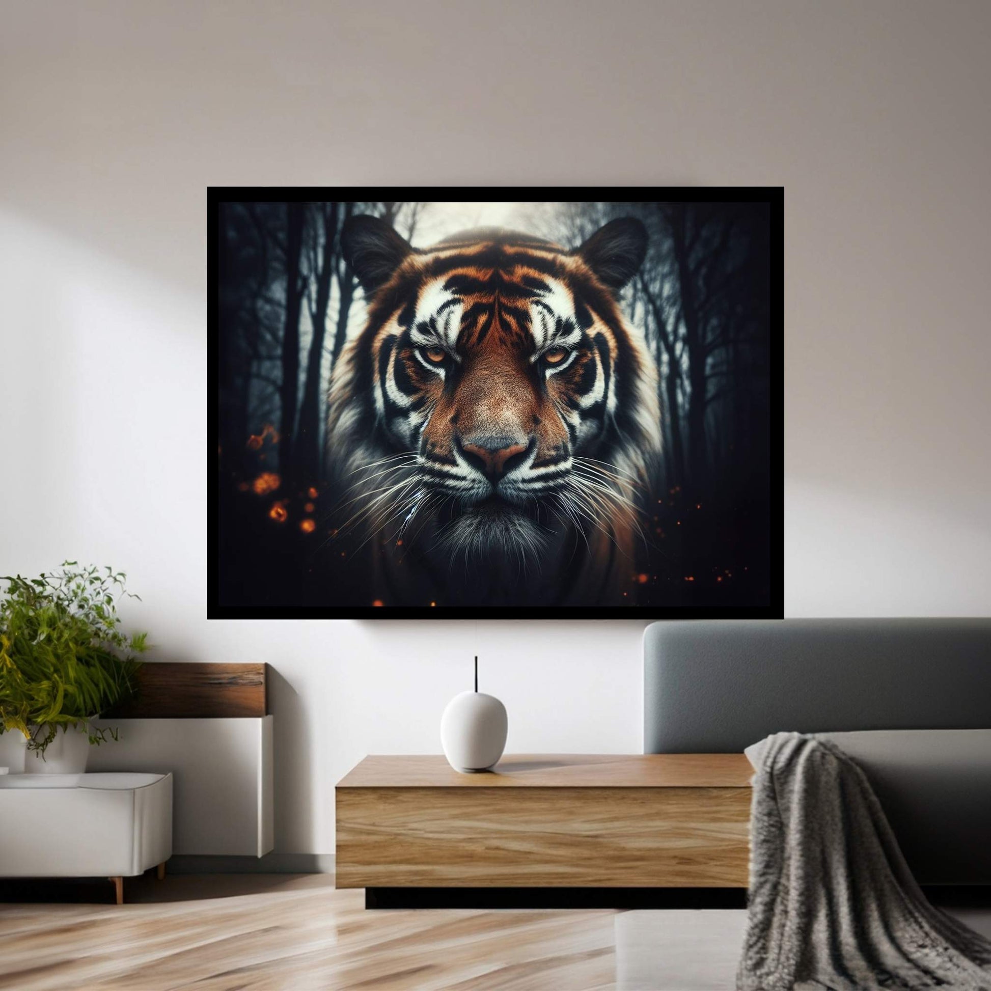 Tiger Canvas Print Art,Animal Wall Art, Canvas Wall Art - Y Canvas