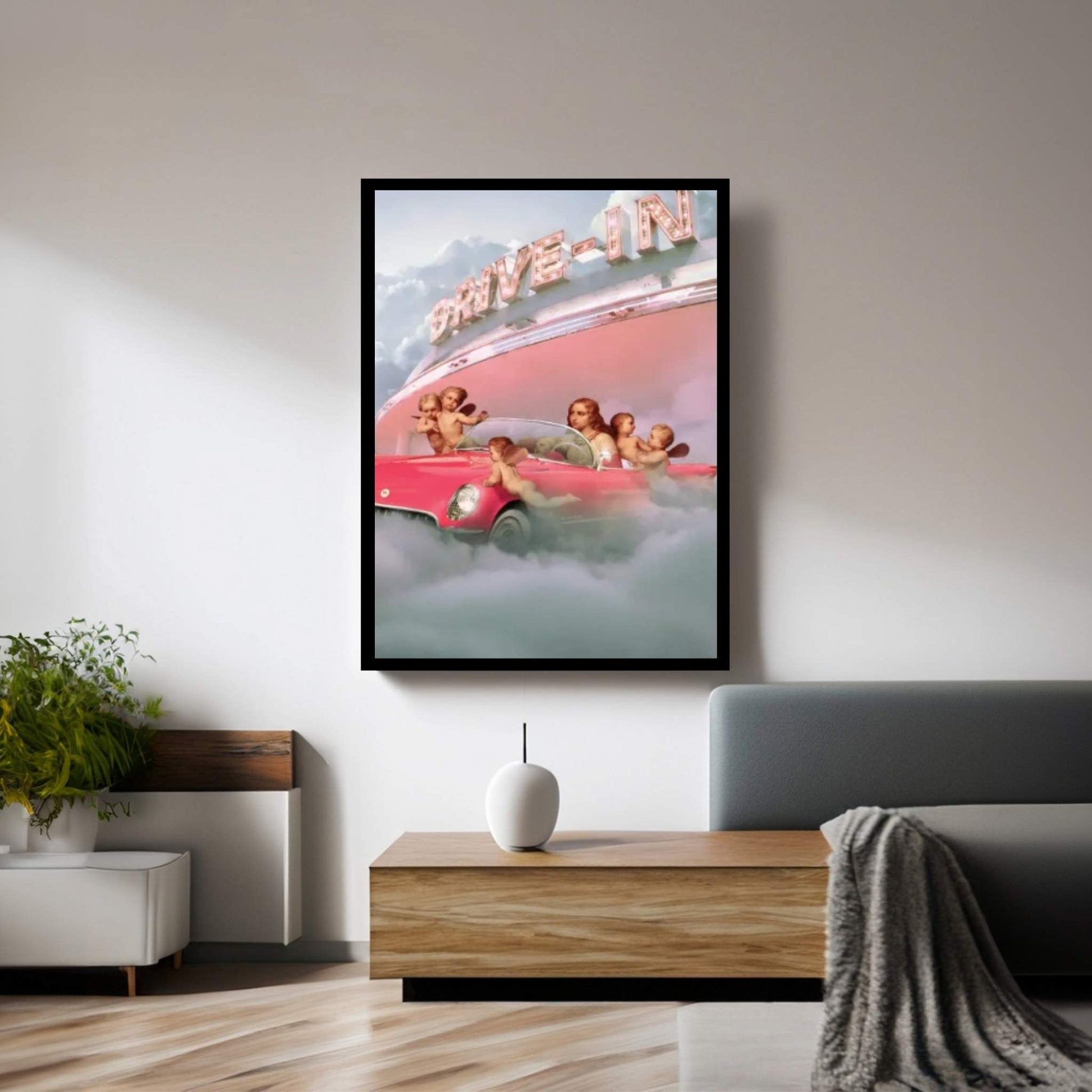 Holy Drive-In Canvas Wall Art - Y Canvas