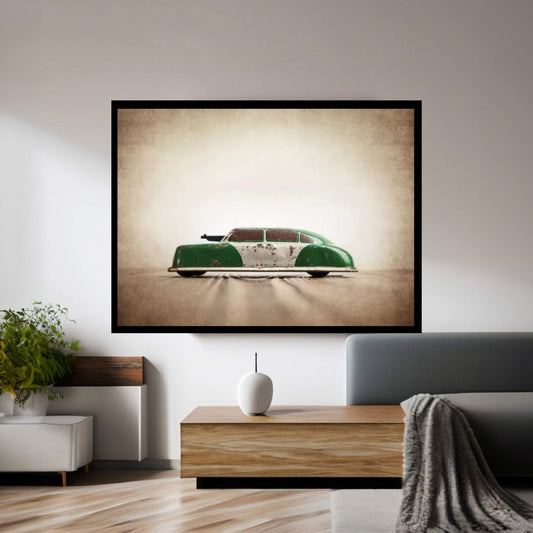 ARGO Green And White Canvas Wall Art - Y Canvas