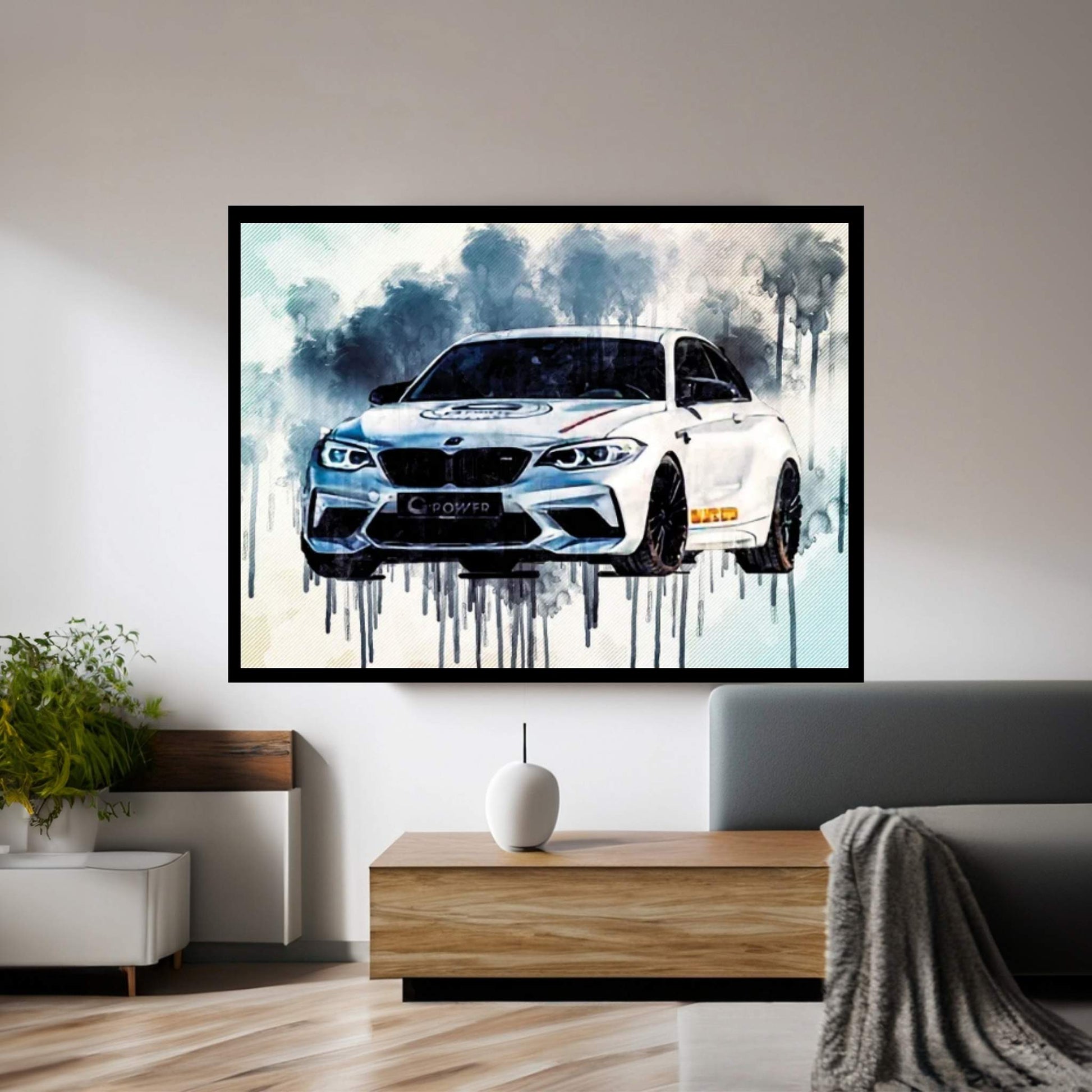 2021 G-Power G2M Limited Edition Front View Exterior Bmw M2 Competition Canvas Wall Art - Y Canvas