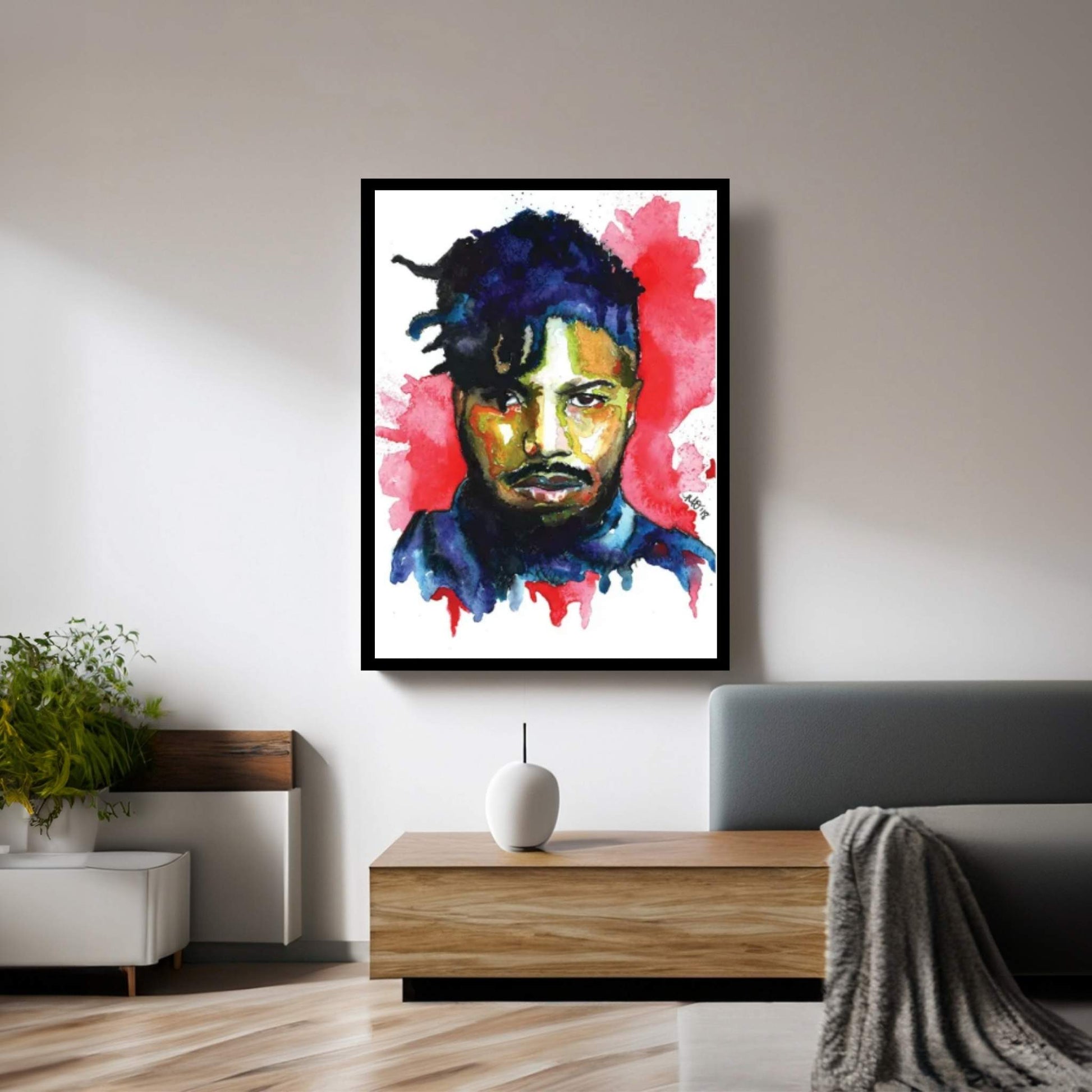 Killmonger Canvas Wall Art - Y Canvas