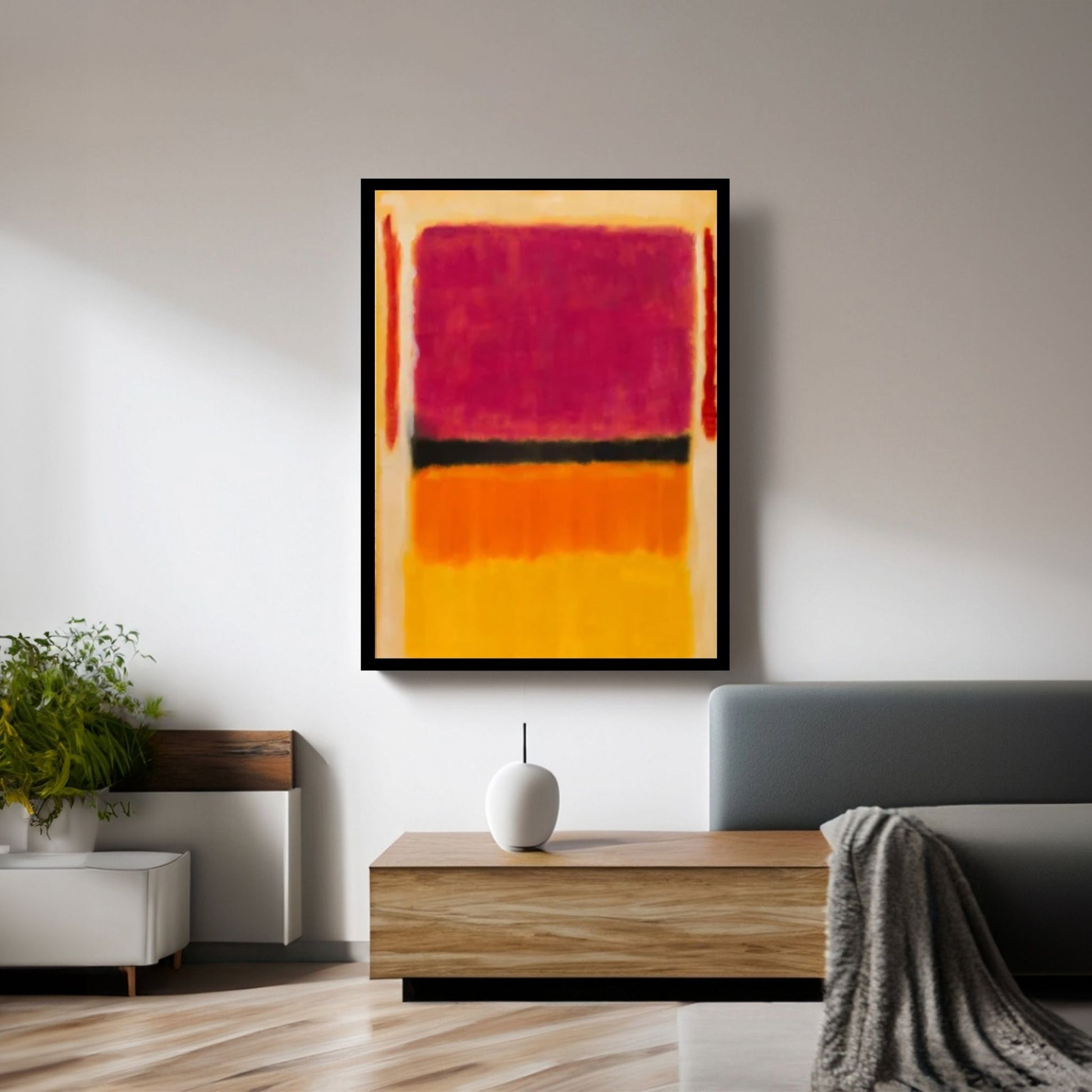 Mark Rothko Frame Canvas/Poster Art Reproduction, Rothko Reproduction, Modern Art Expressionism Painting - Y Canvas