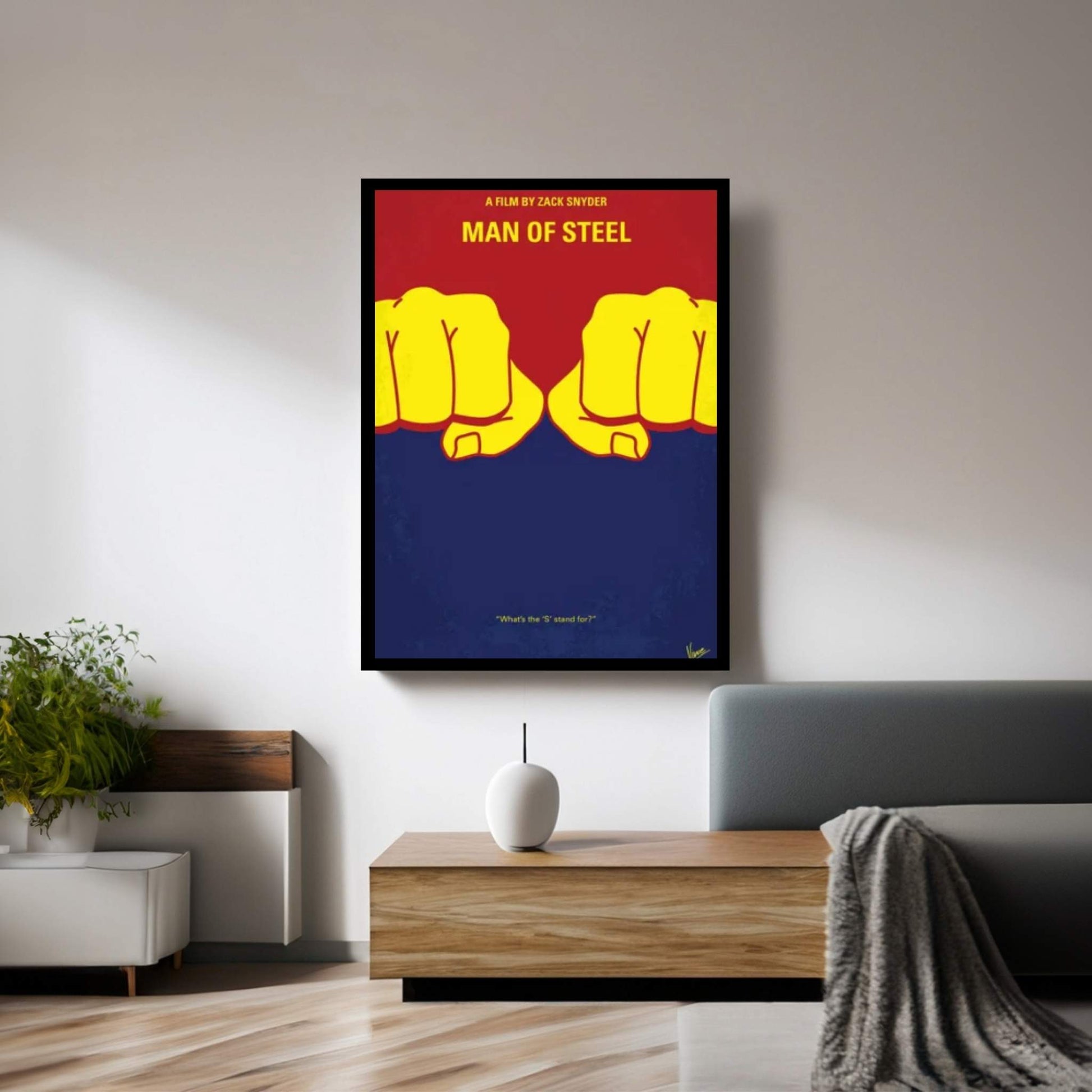 Men Of Steel Poster Canvas Wall Art - Y Canvas