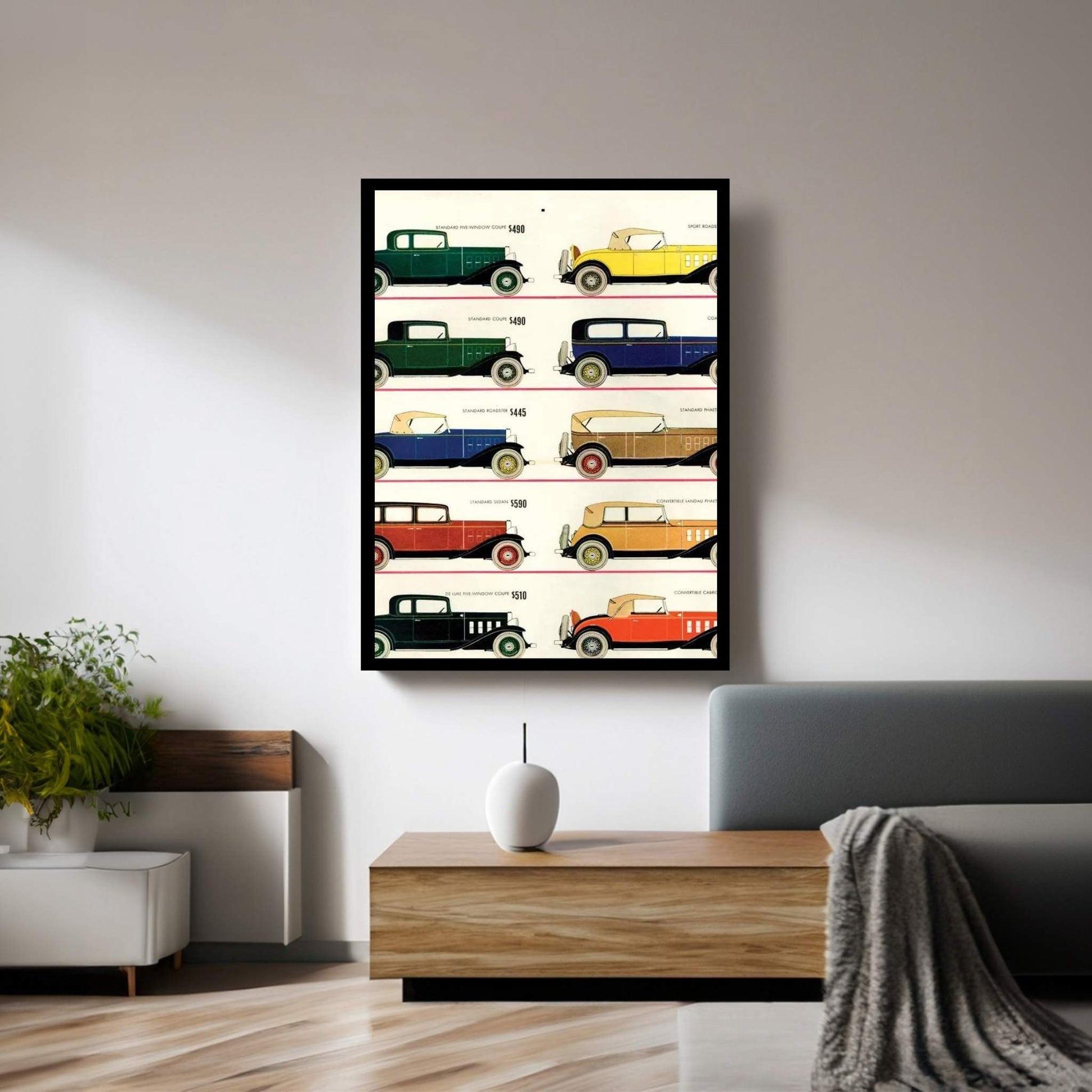 1930s Chevrolet Magazine Advert Canvas Wall Art - Y Canvas