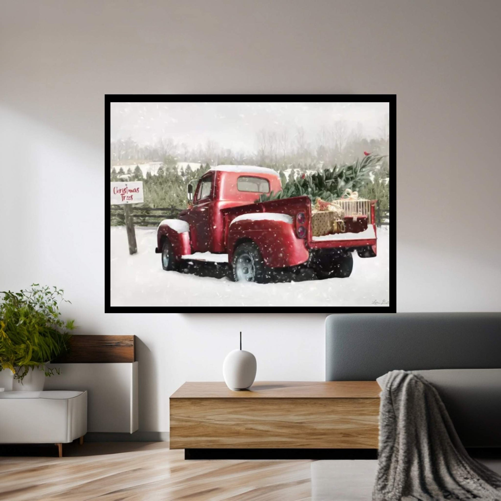 Winter Stop Canvas Wall Art - Y Canvas