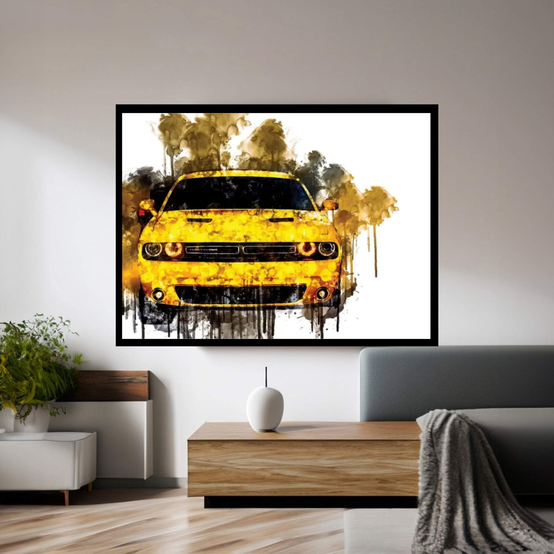 2017 Dodge Challenger GT AWD Canvas Wall Art - Y Canvas