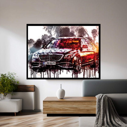 Car 2017 Mercedes Maybach S650 Canvas Wall Art - Y Canvas