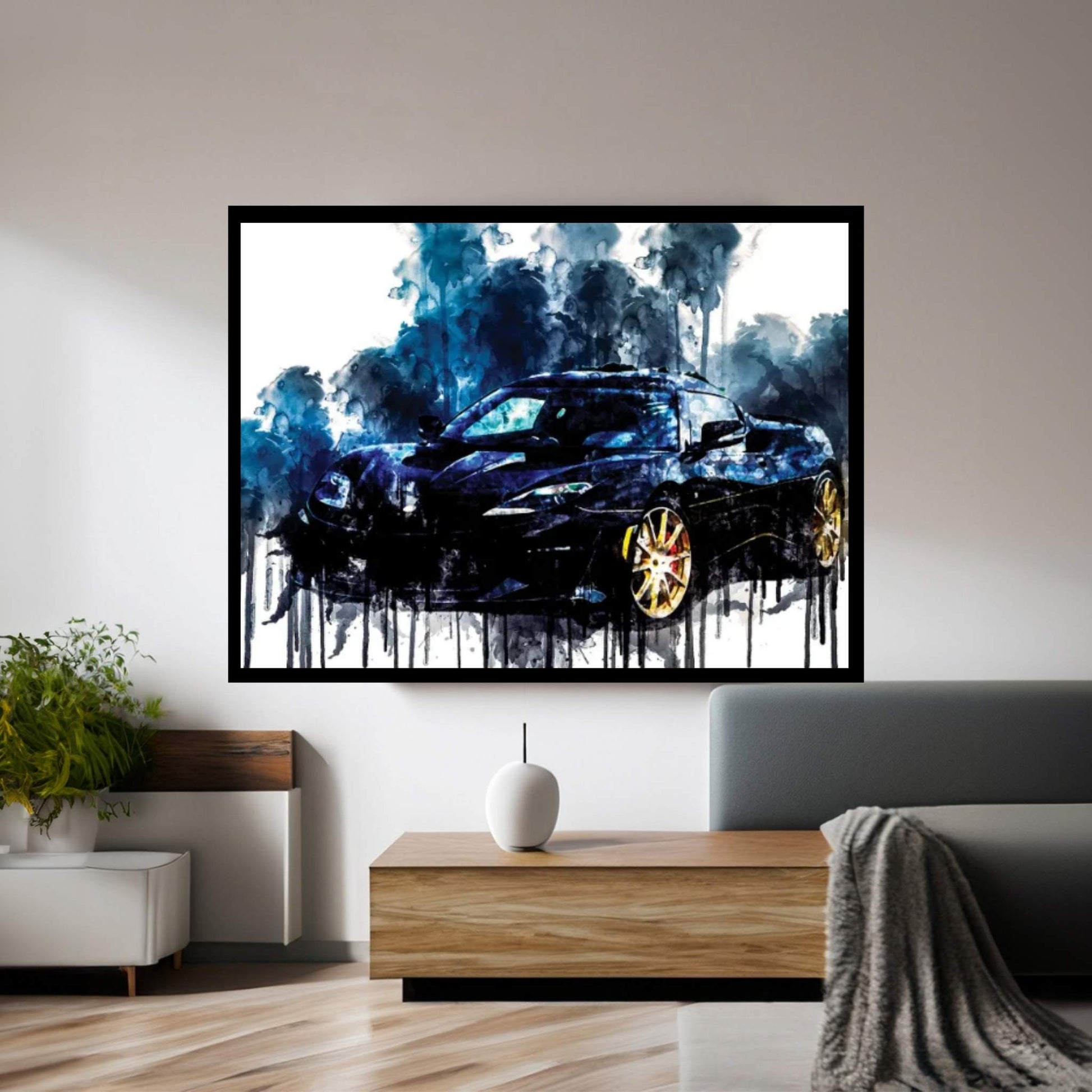 2017 Lotus Evora Sport 410 GP Edition Canvas Wall Art - Y Canvas