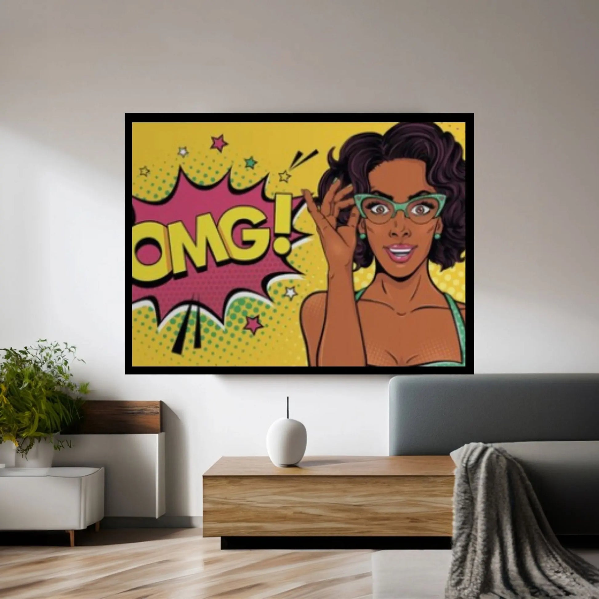 Pop Art Woman Wall Art, Comic Pop Art, Retro Comic - Y Canvas