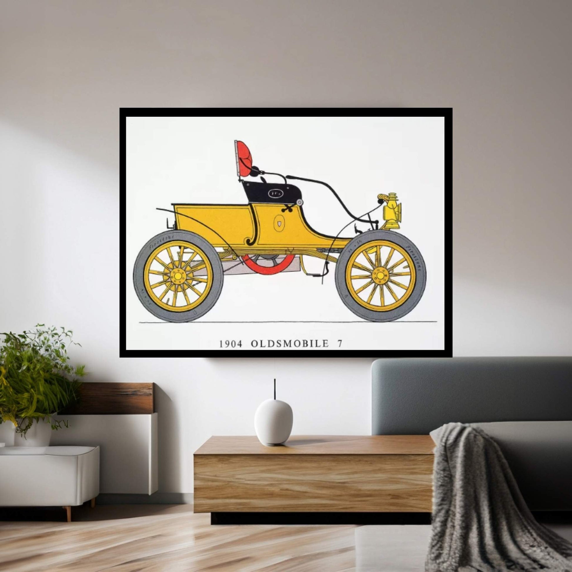 Auto: Oldsmobile, 1904 Canvas Wall Art - Y Canvas