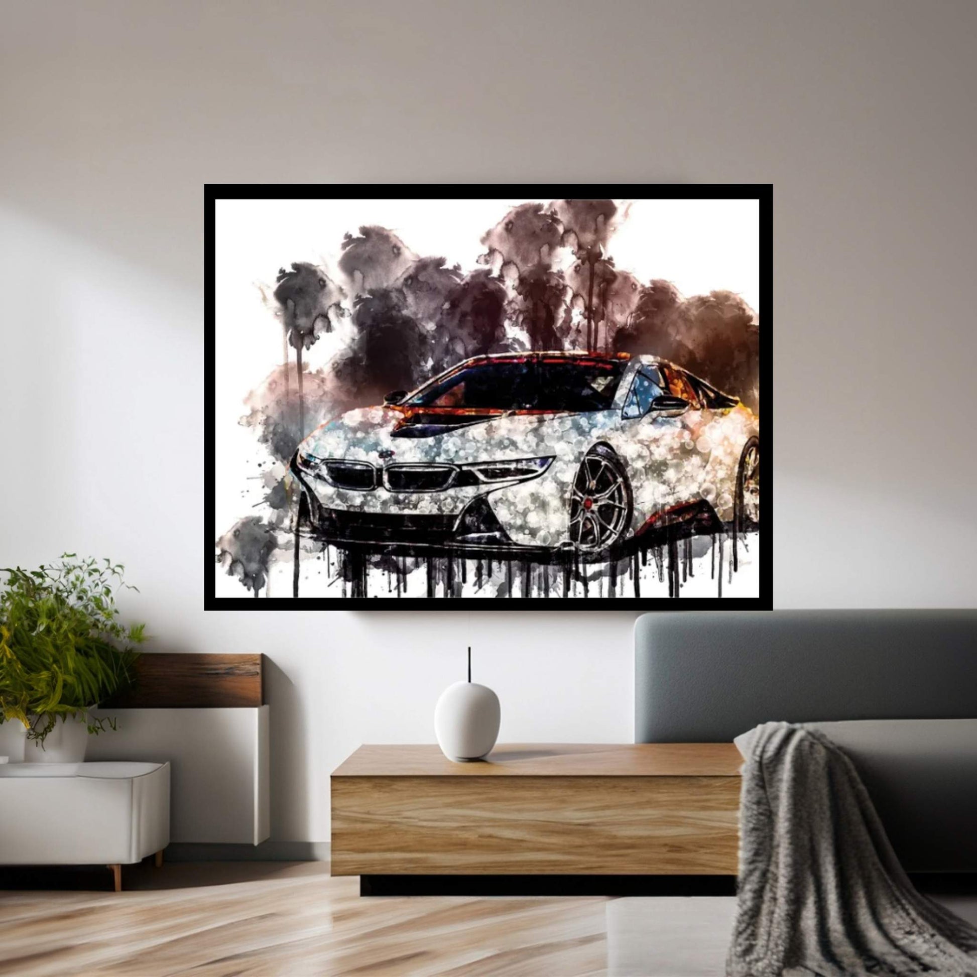 Car 2016 Vorsteiner BMW i8 V FF 103 Canvas Wall Art - Y Canvas