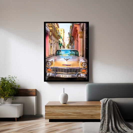 Oldtimer Old Havana I Canvas Wall Art - Y Canvas