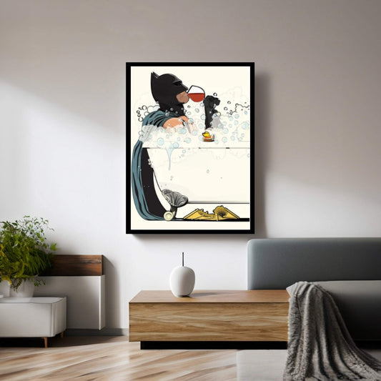 Bat Bath II Canvas Wall Art - Y Canvas