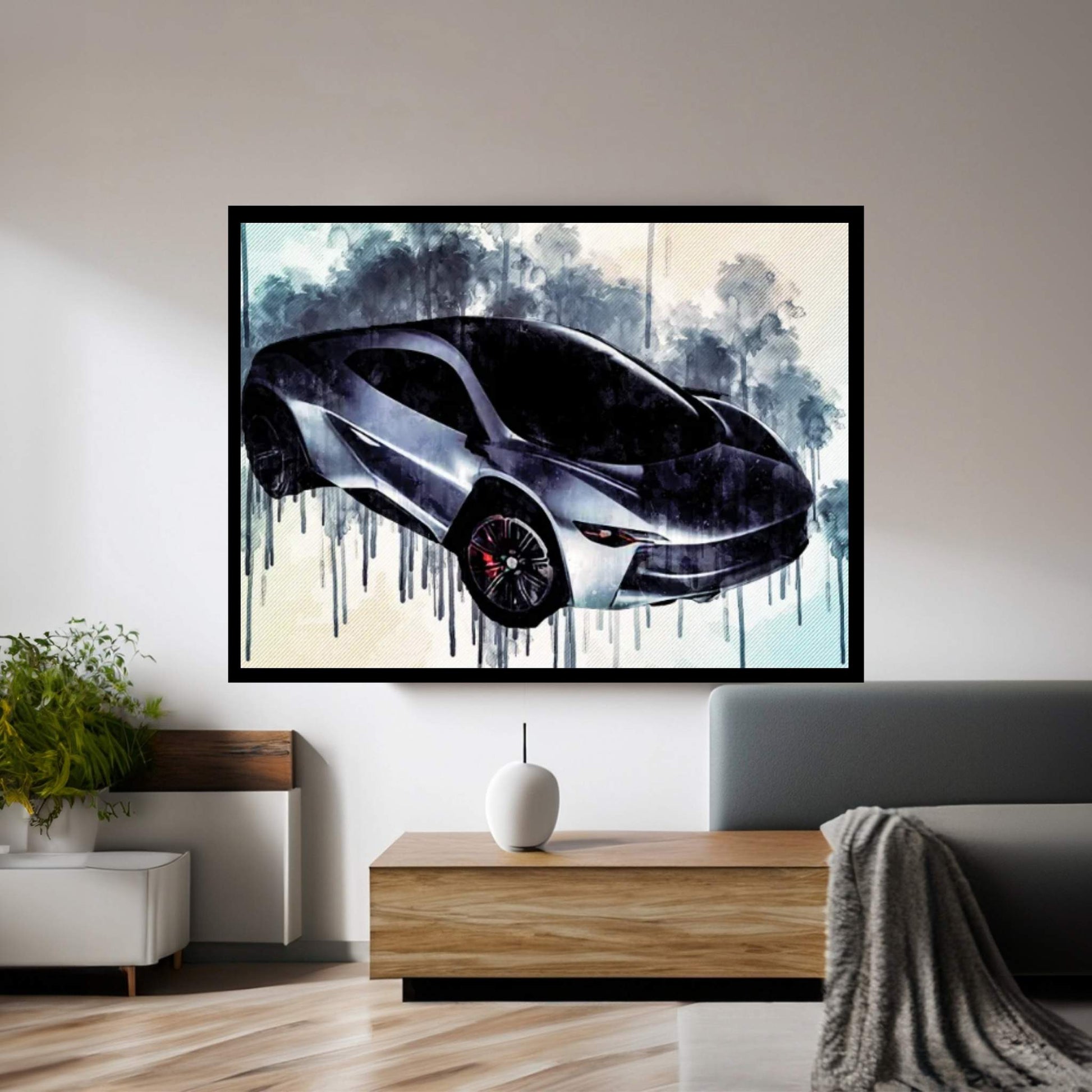 Eb110 Ramusa 2016 Bugatti Engine Hypercar Car Canvas Wall Art - Y Canvas