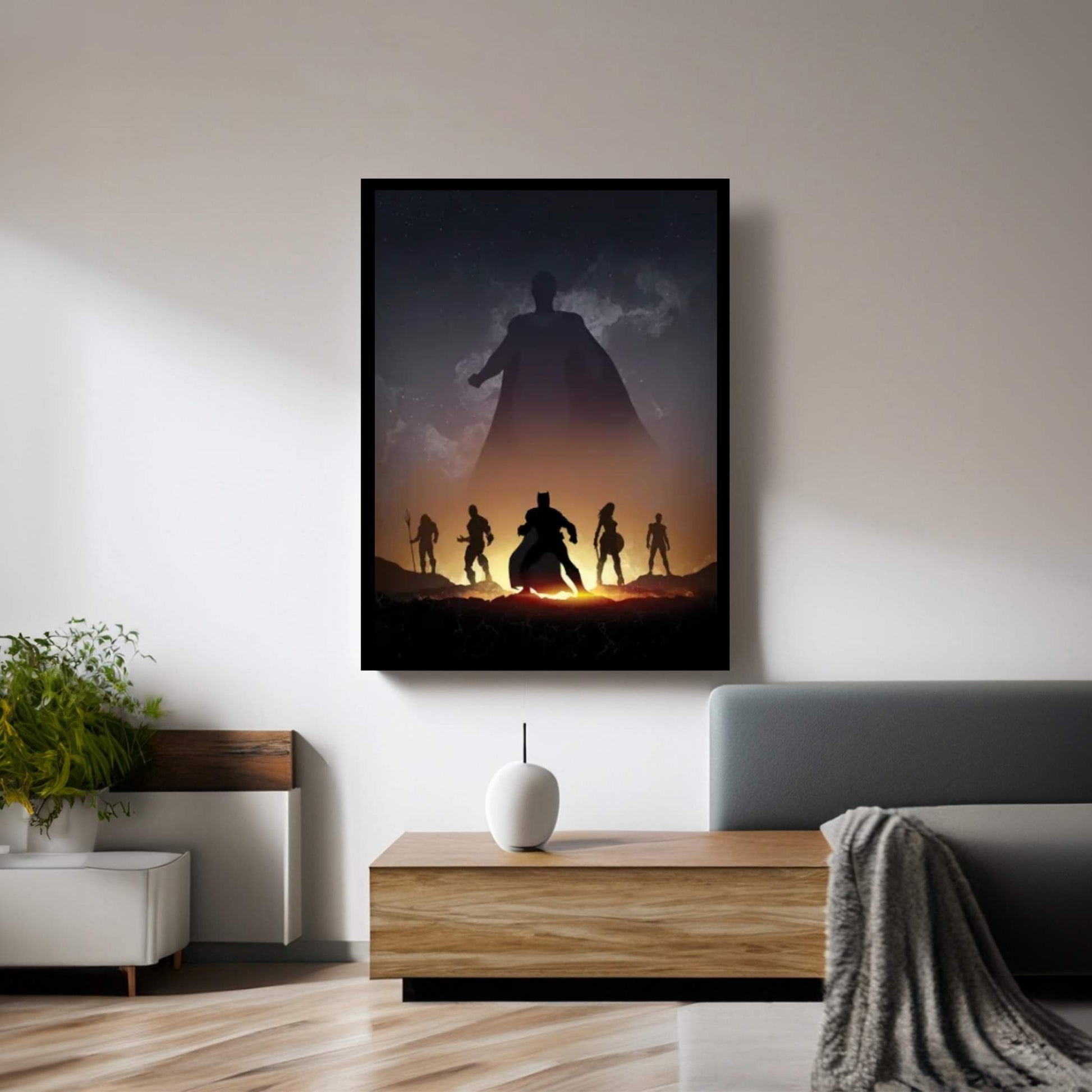 Justice League Canvas Wall Art - Y Canvas