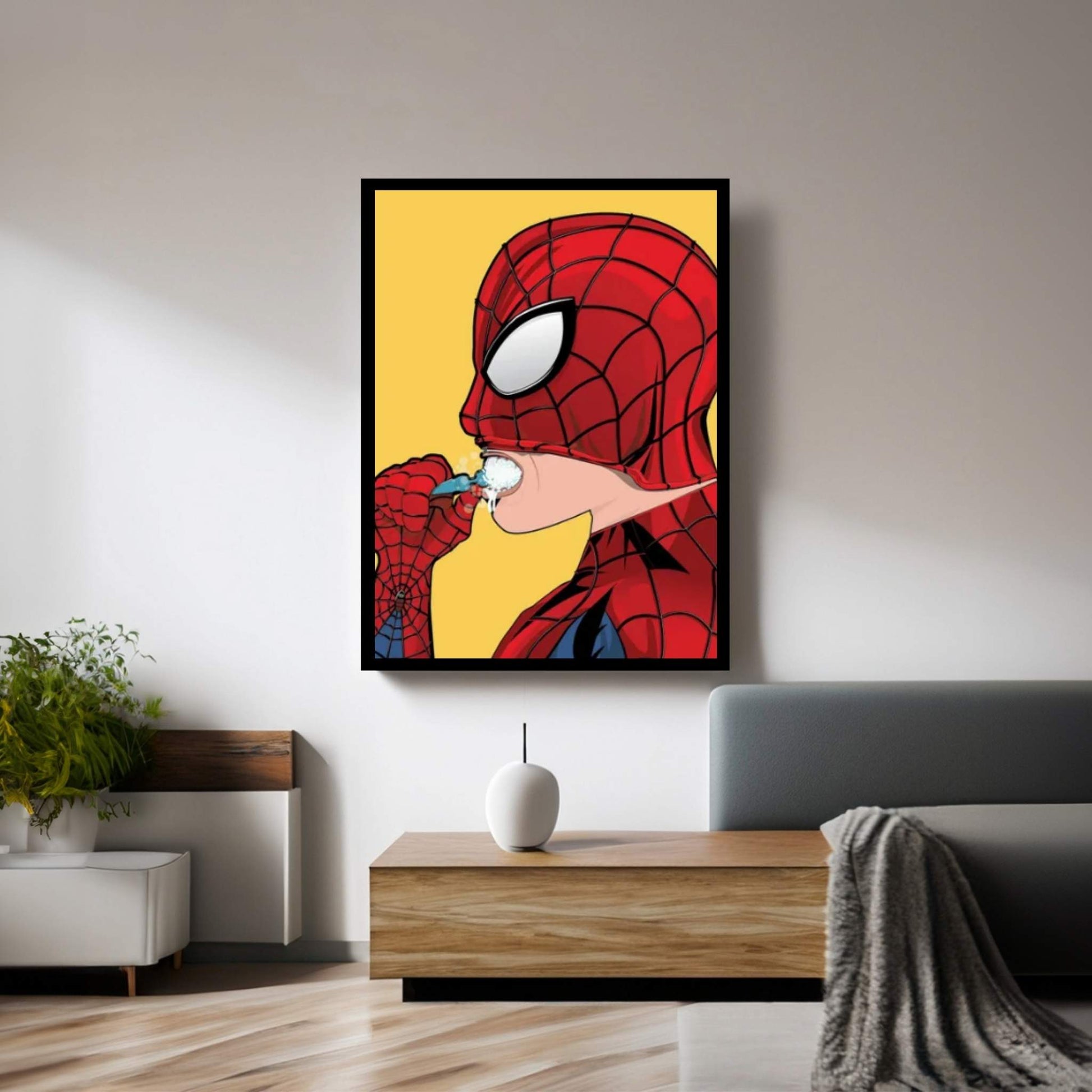 Spid Teeth Canvas Wall Art - Y Canvas