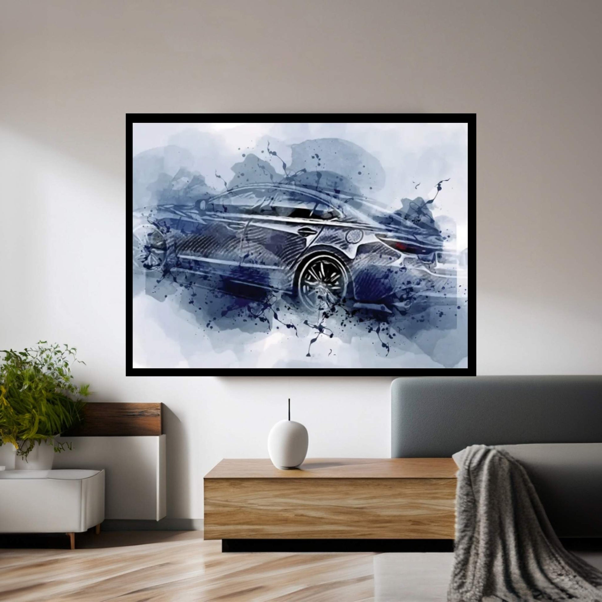 Mazda VI Abstract Cars Canvas Wall Art - Y Canvas