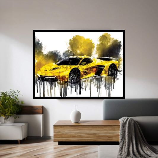 2017 Fittipaldi EF7 Vision Gran Turismo Canvas Wall Art - Y Canvas