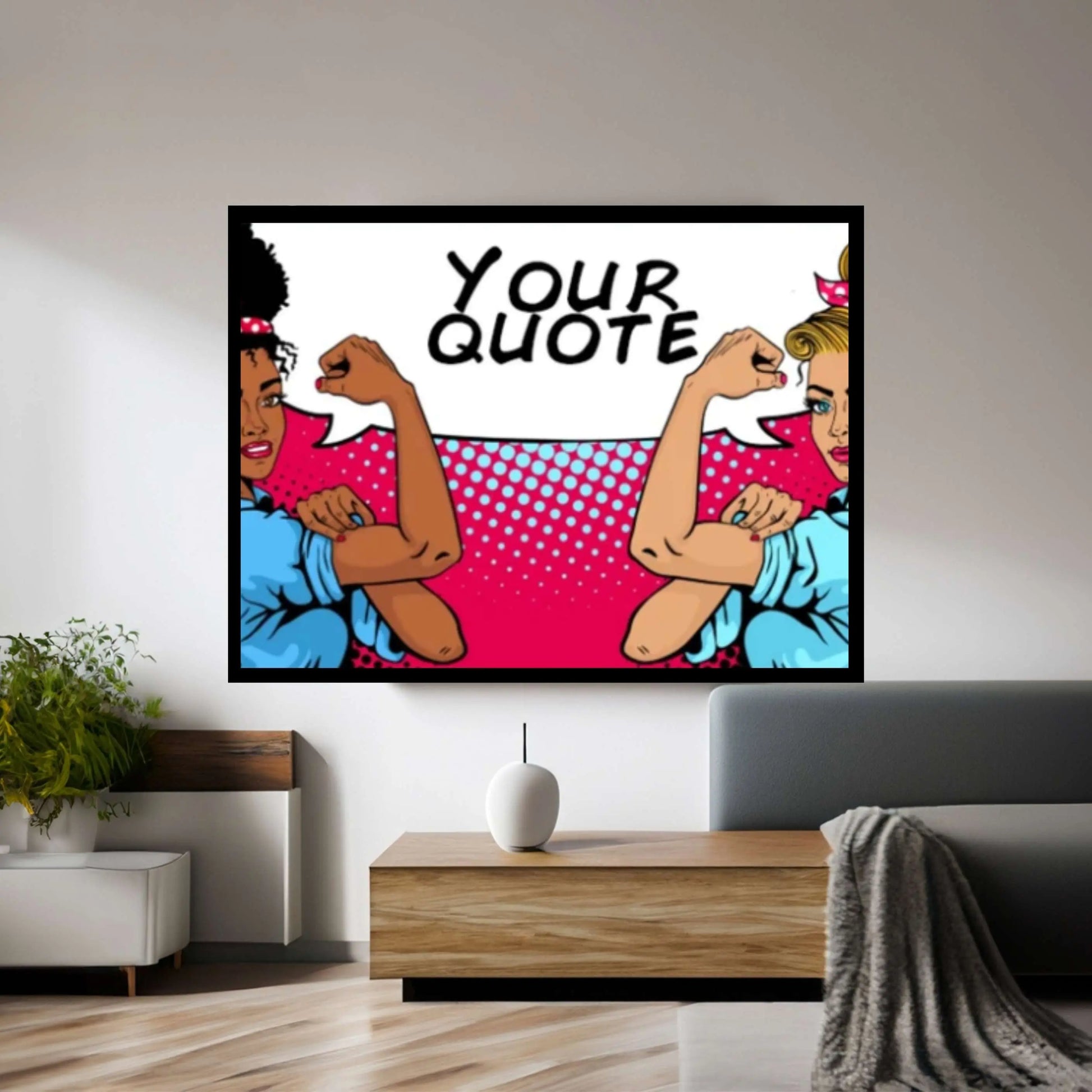 Custom Feminist Wall Art, Feminist Canvas, Women Feminist Print, Diversity Wall Art, Empowered Women Print Women Power Art - Y Canvas