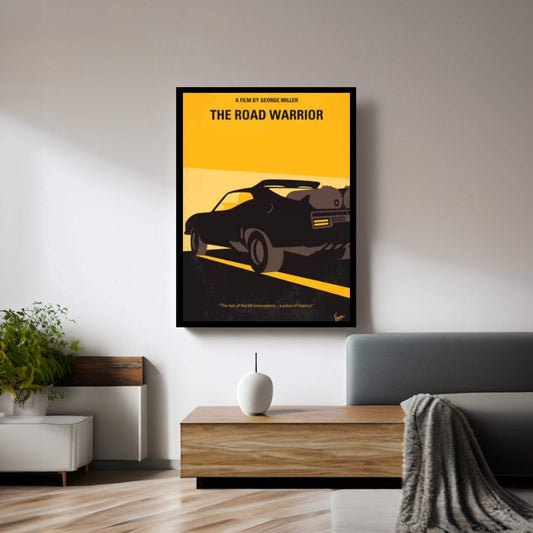 Mad Max 2 (The Road Warrior) Minimal Movie Poster Canvas Wall Art - Y Canvas