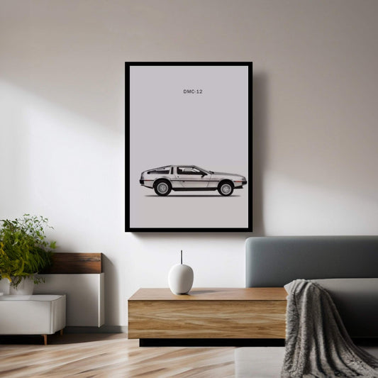 1981 DeLorean DMC-12 Canvas Wall Art - Y Canvas