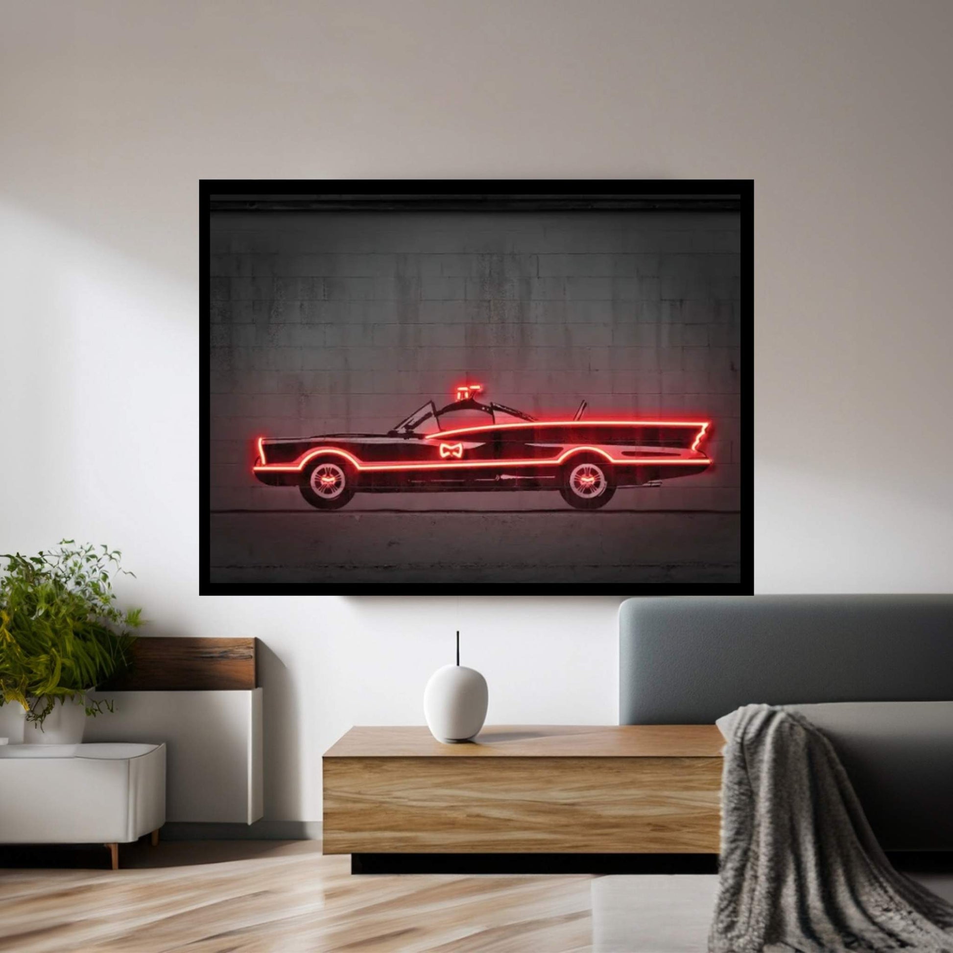 Batmobile 66 Canvas Wall Art - Y Canvas