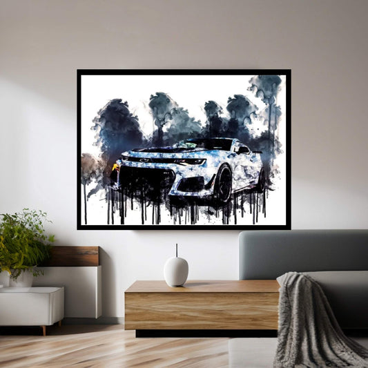 2018 Chevrolet Camaro ZL1 1LE Canvas Wall Art - Y Canvas