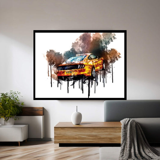 Car 2017 Ford Mustang GT Fastback Canvas Wall Art - Y Canvas