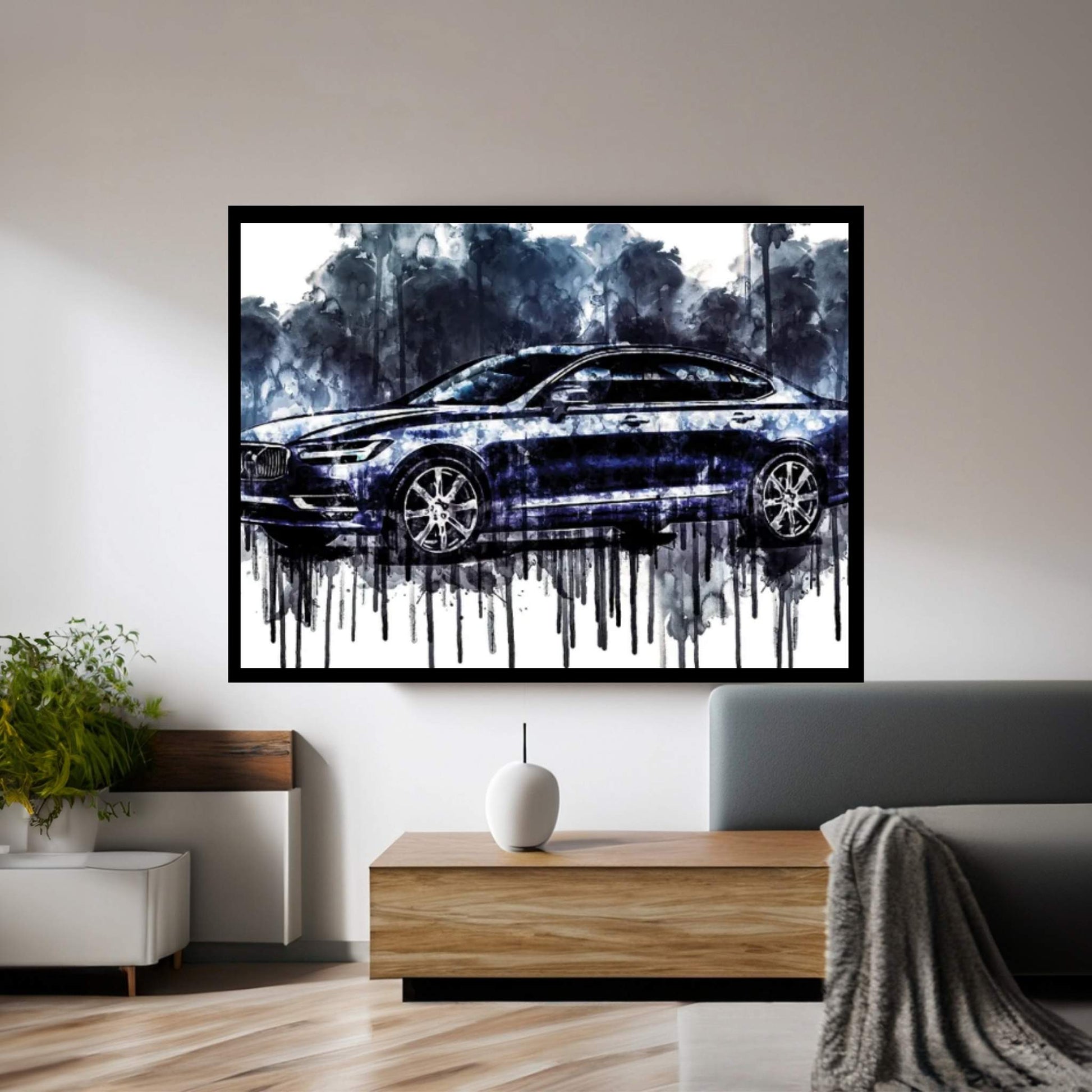 2017 Volvo S90 Canvas Wall Art - Y Canvas