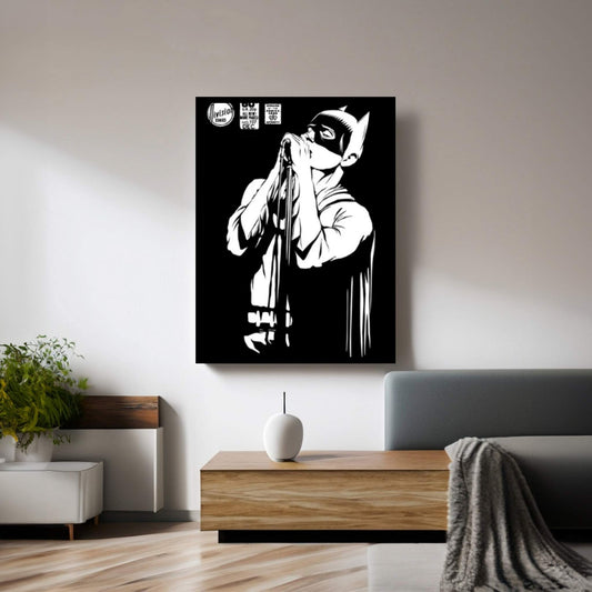 Post-Punk Shadowplay B&W Edition Canvas Wall Art - Y Canvas