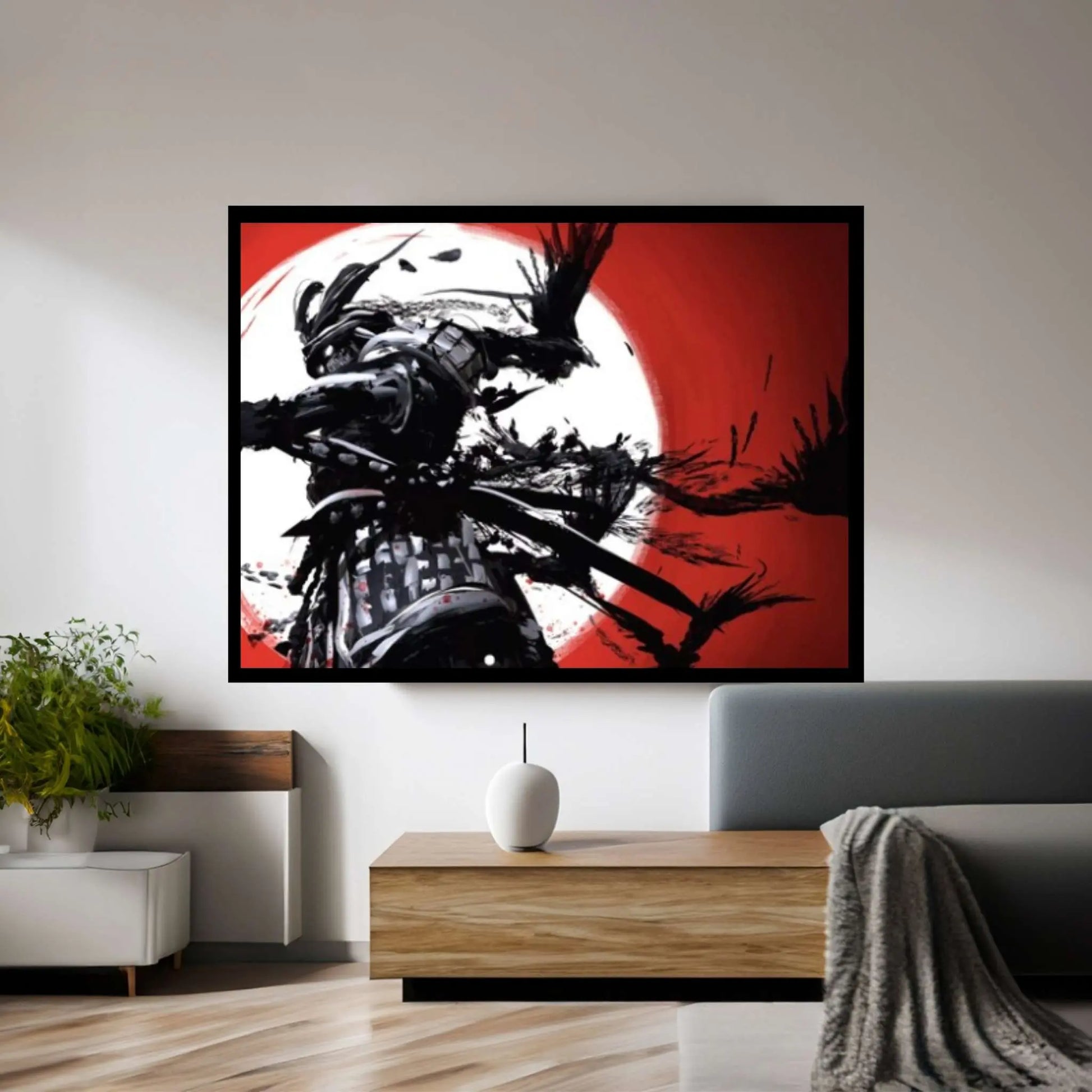 Samurai Warrior Print on Canvas - Y Canvas