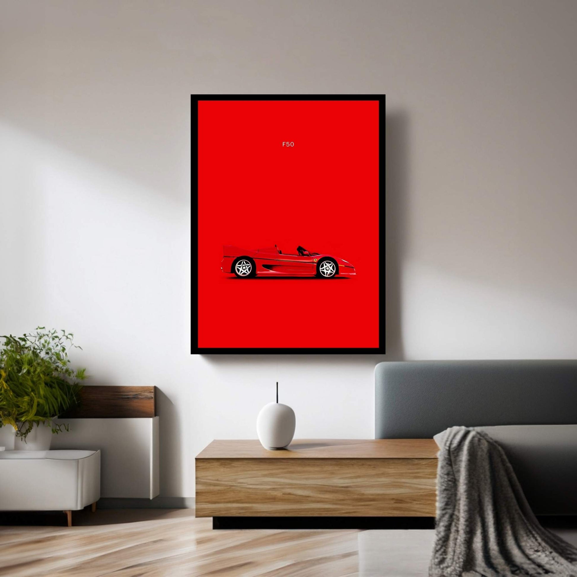 Ferrari F50 Canvas Wall Art - Y Canvas