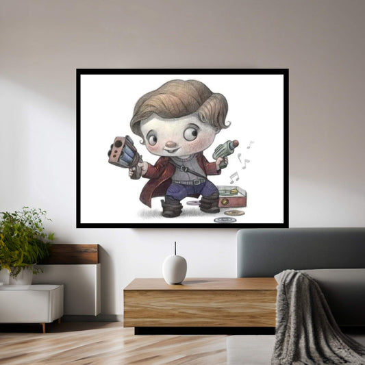 Baby StarLord Canvas Wall Art - Y Canvas