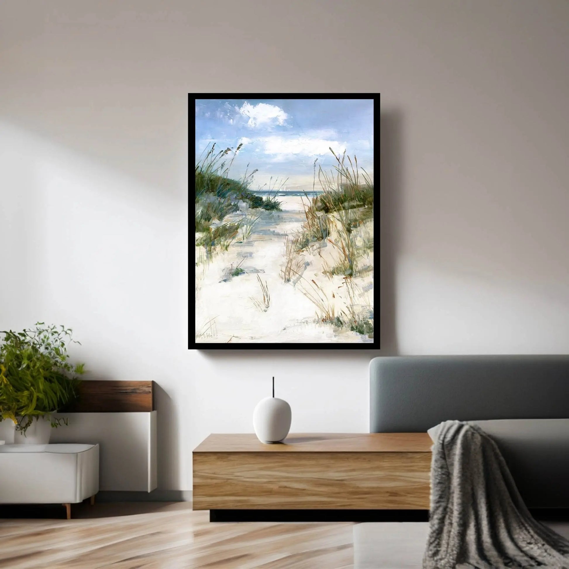 Dune View Canvas Wall Art - Y Canvas