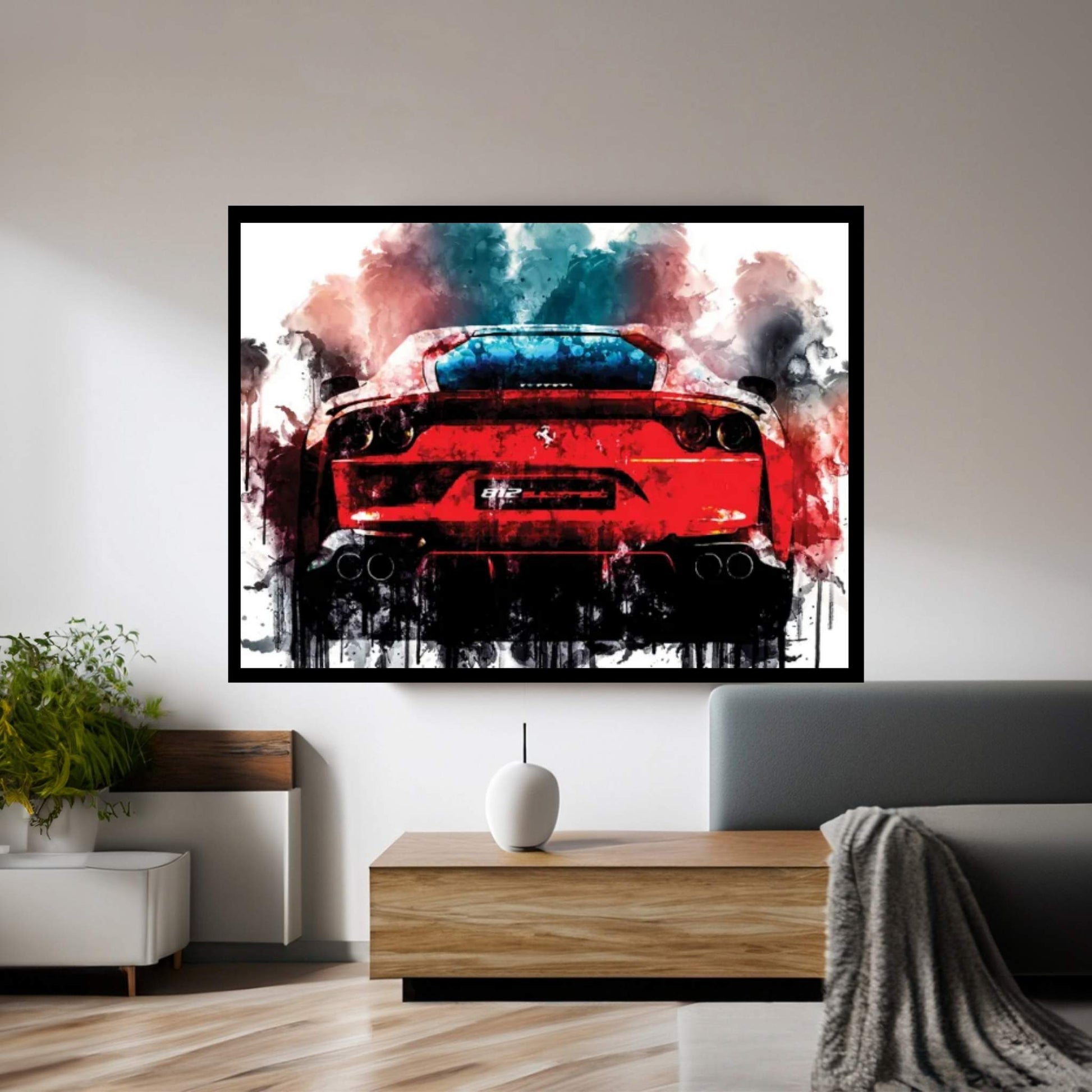 2018 Ferrari 812 Superfast Canvas Wall Art - Y Canvas